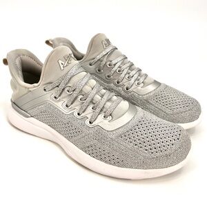 APL Women’s Techloom Tracer Sneakers Metallic Silver Sz 7
